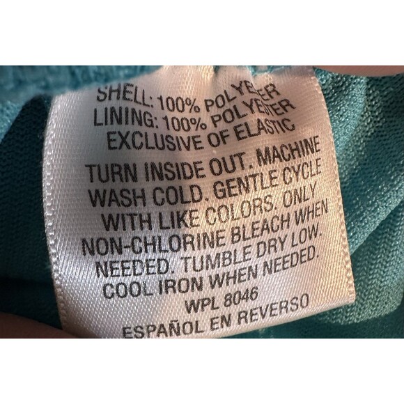 JM Collection Top Womens XL Blue Artsy Studded Sparkle Stretch Artsy Elegant - Picture 4 of 4